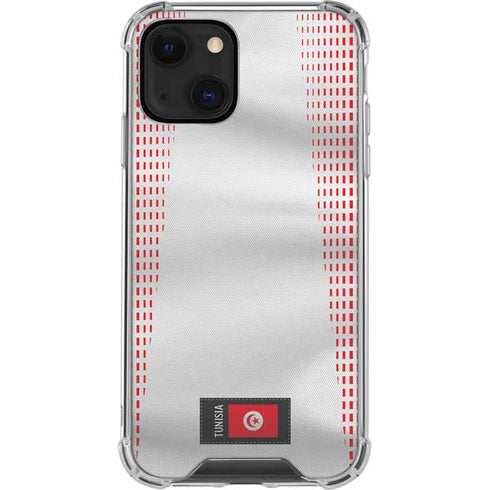 Tunisia Soccer Flag iPhone 15 Plus Clear Case